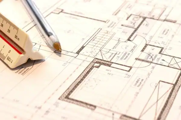 Image of architect Congleton drawings